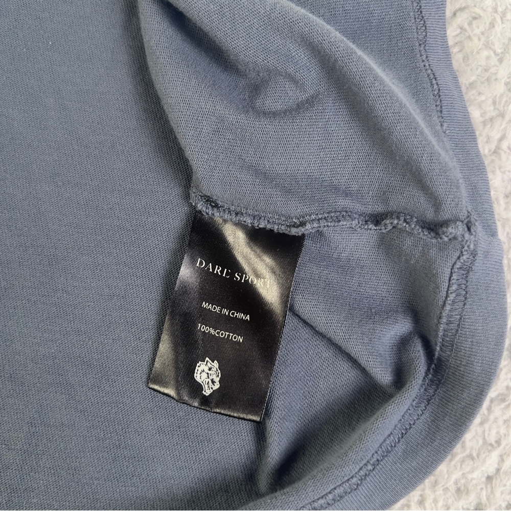 Darc Sport x Batman Shirt Mens Medium Blue Lightning Wolves Club Oversized Tee - Picture 8 of 9